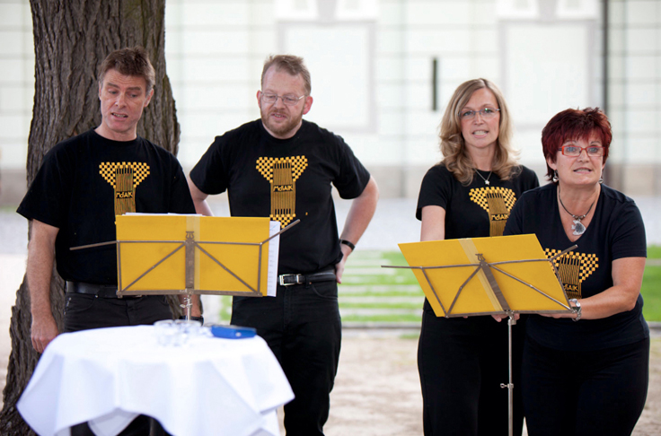 MOSAIK-Quartett: Andrea Engelberger, Michaela Grubmüller, Bodo Heise, Wolfgang Filzmoser